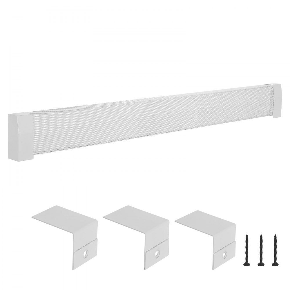 Premium Series Heater Covers 1832 x 81 x 193mm Standard Electric Radiator Front Cover Heavy Duty Steel Replacement Cover for Bedroom White