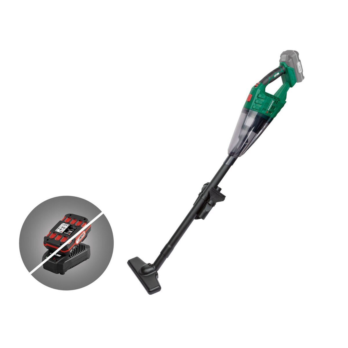 Aspirateur à main sans fil PARKSIDE 20V avec suceur sol « PHSSA 20-Li C1 », sans batterie ni chargeur