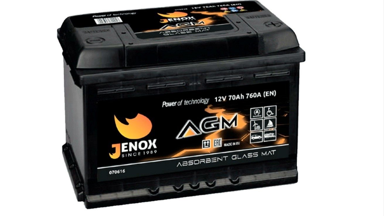 Jenox Agm 70ah 760a P+