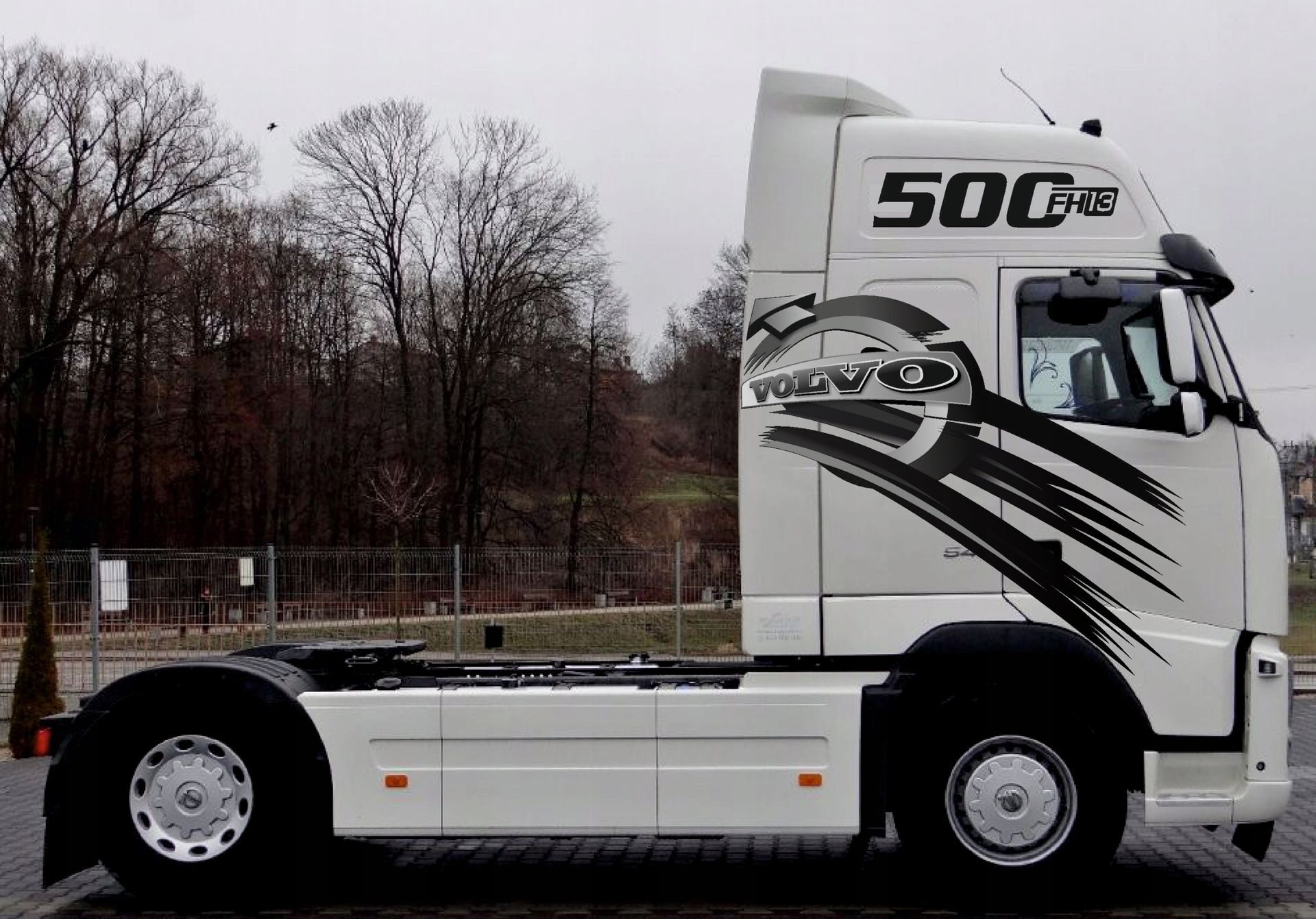 AUFKLEBER Fahrzeugbeschriftung VOLVO LOGO FH 12 13 POLYMERFOLIE Set 2