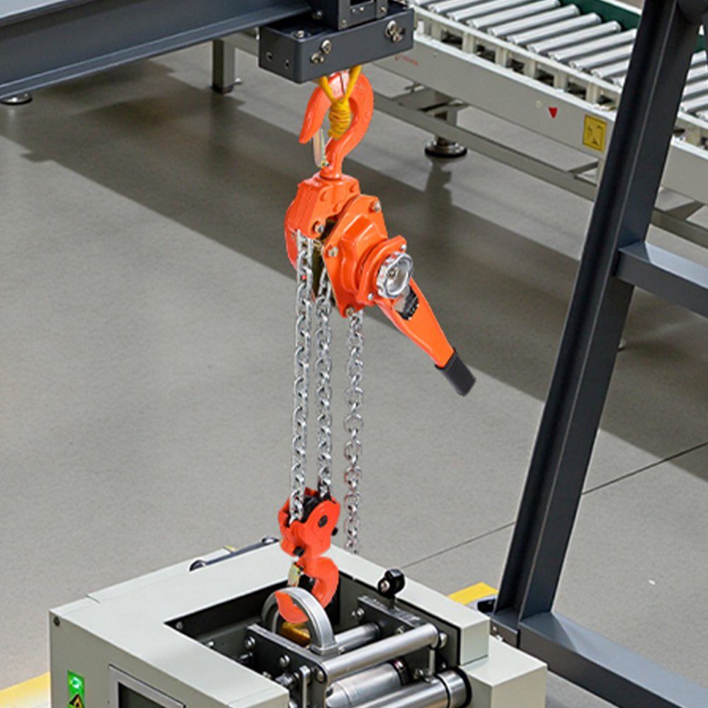Hefboomtakel Handkettingtakel met capaciteit van 6 ton 6 m lift G80-ketting van gelegeerd staal met mechanische dubbele palrem Rateltakel 360 ° draaibare haken voor magazijnbouwgarage