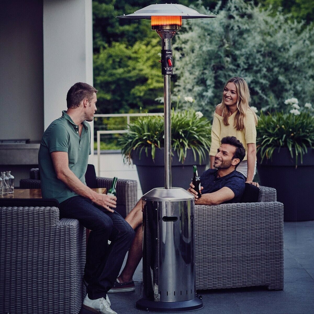 #BESTSELLER# Designer-Terrassenheizer, Terrassenheizer, Gasheizer aus Edelstahl