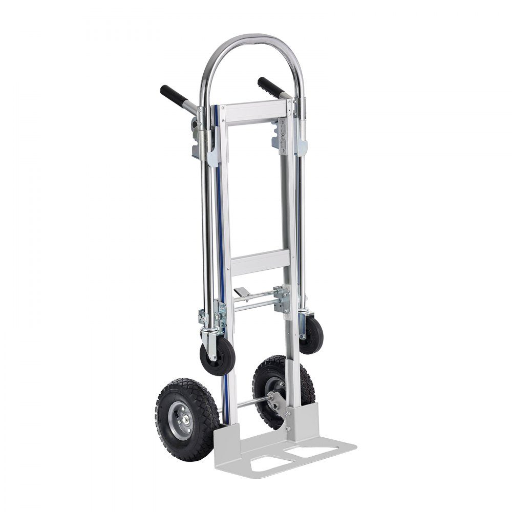 2 in 1 opvouwbare steekwagen 0,686 kg laadvermogen transportwagen aluminiumlegering koolstofstaal steekwagen platformwagen voor laden en transporttaken binnen en buiten