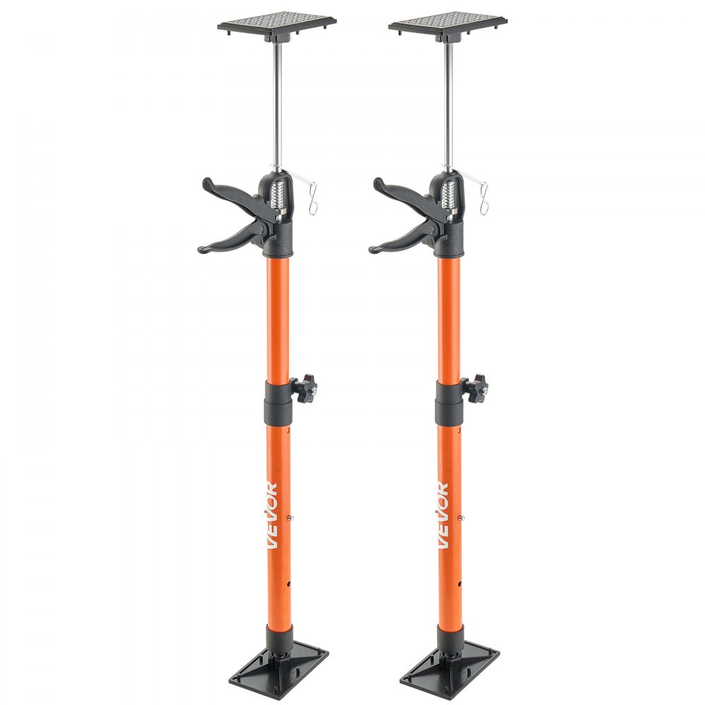 Einhand-Stütze, 2 Stück, Deckenstütze 53–155 cm, Teleskop-Stahlstütze, Montagestütze bis 70 kg Tragkraft für die Installation von Schränken, Heben von Trockenbauwänden, Frachtstangen Einhand-Stütze, 2 Stück, Deckenstütze 53–155 cm, Teleskop-Stahlstütze, Montagestütze bis 70 kg Tragkraft für die Installation von Schränken, Heben von Trockenbauwänden, Frachtstangen