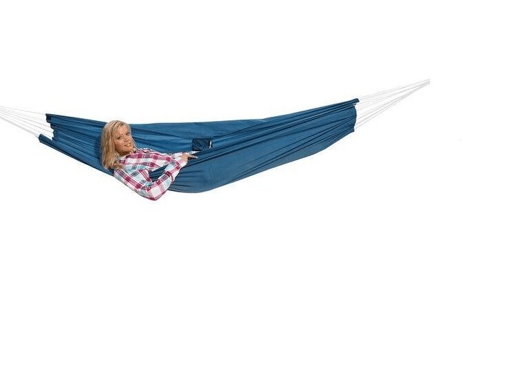 HIGH PEAK hammock with carabiner Ultralight Blue 220 x 140 cm up to 110 kg