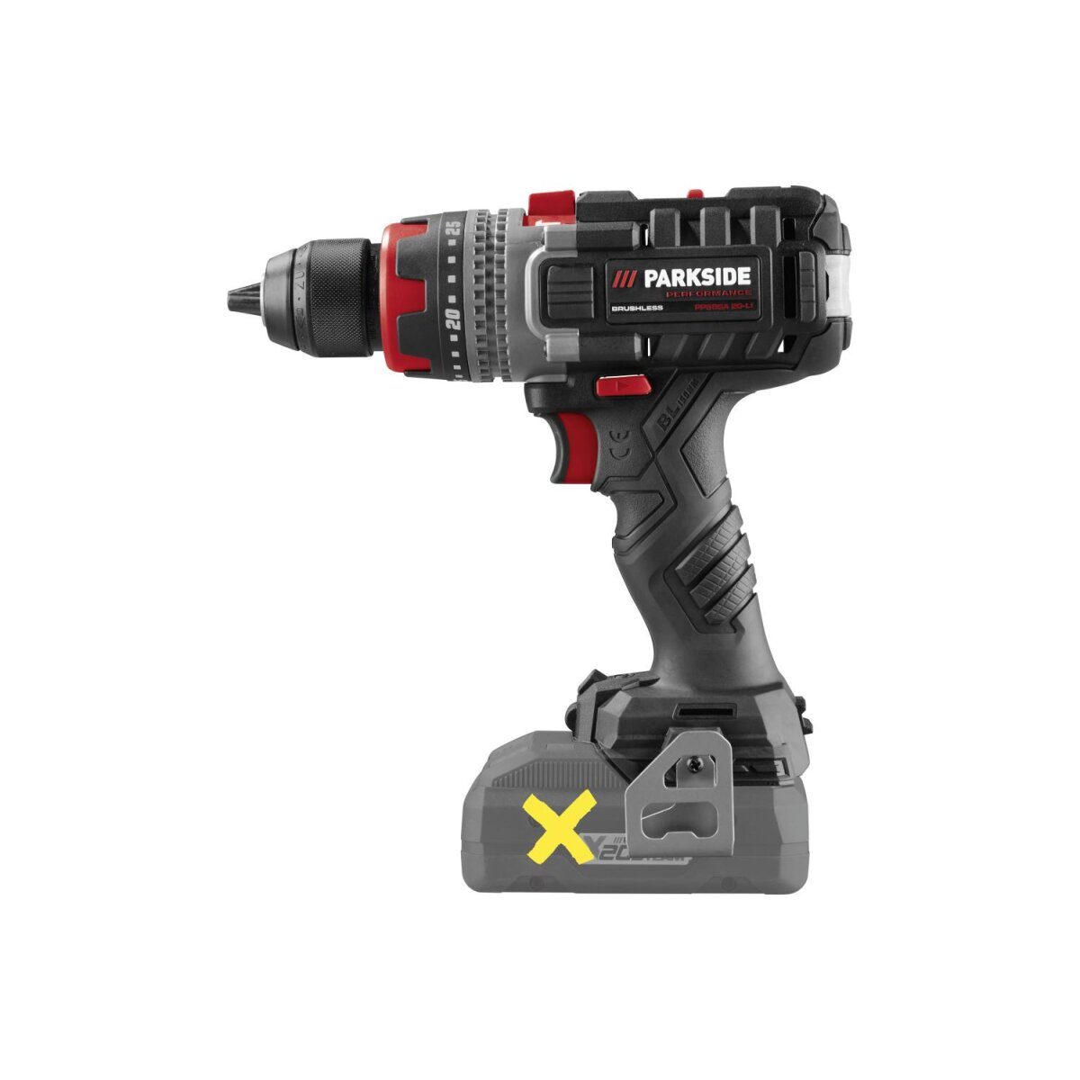 PARKSIDE PERFORMANCE® 20V Akku-Schlagbohrschrauber PPSBSA 20-Li C3, ohne Akku und Ladegerät