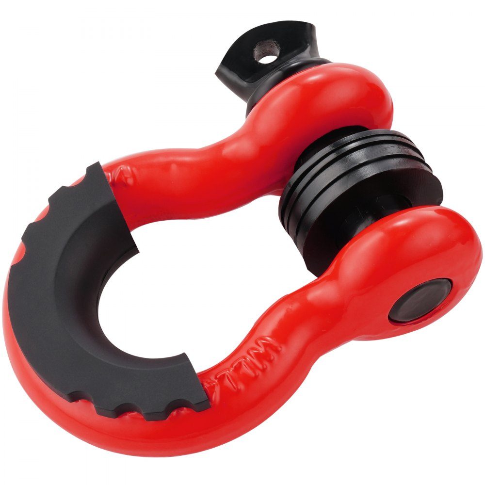 2 stuks 3/4 inch D-ring beugel met 7/8 inch schroefpen, breeksterkte 28500 kg