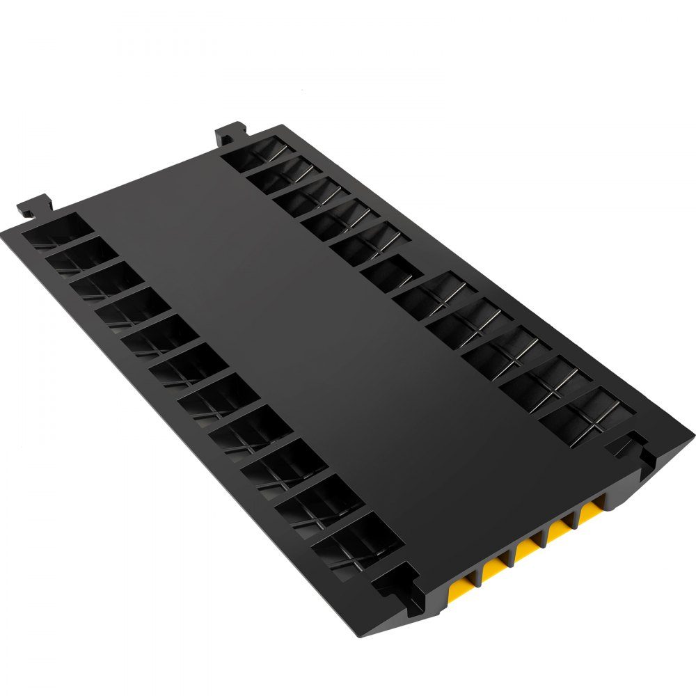 Cable bridge 88.9x50.8x5 cm 5-channel cable protection mat made of commercially available thermoplastic rubber with modular structure High safety for parking lots, warehouses, schools, sidewalks