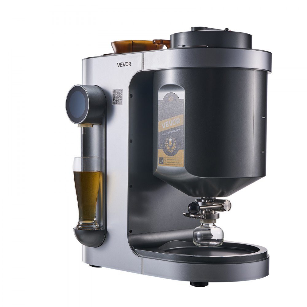 Automatische Bierbrauanlage 13L, 1500W Bierbraumaschine, All-in-One-Heimbrauanlage mit Maische- und Kochgerät, 304-Edelstahl-Innentank, DIY-Bierbrauen