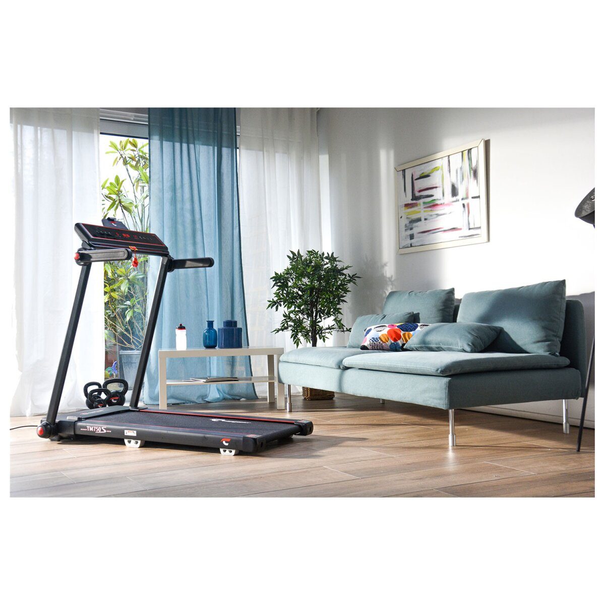 Christopeit Sport Laufband »TM 750S«, 16 Trainingsprogramme, 900 Watt, mit Transportrollen
