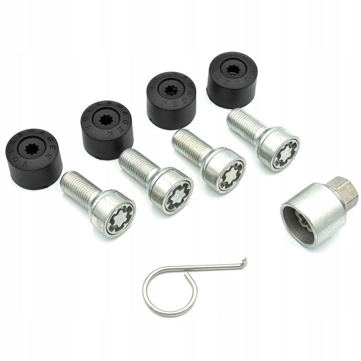 Jeu de vis de fixation antivol de jante antivol de roue Volkswagen OE 000071597D