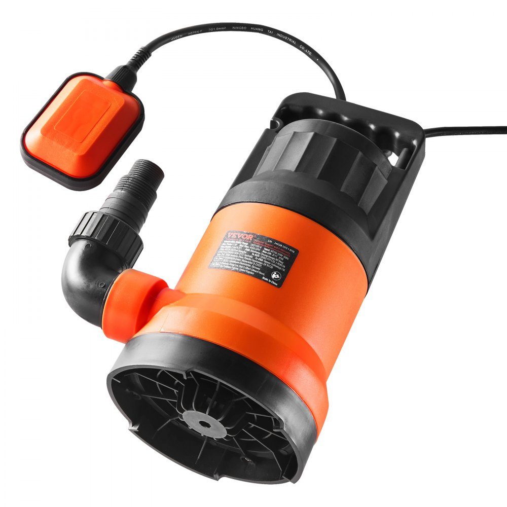 Dirty Water Pump 700W 15700L/H High Flow 10.1m Head Submersible Pump Portable Water Pump with 3m Power Cord for Pumping Water from Swimming Pool, Garden Pond, Basement