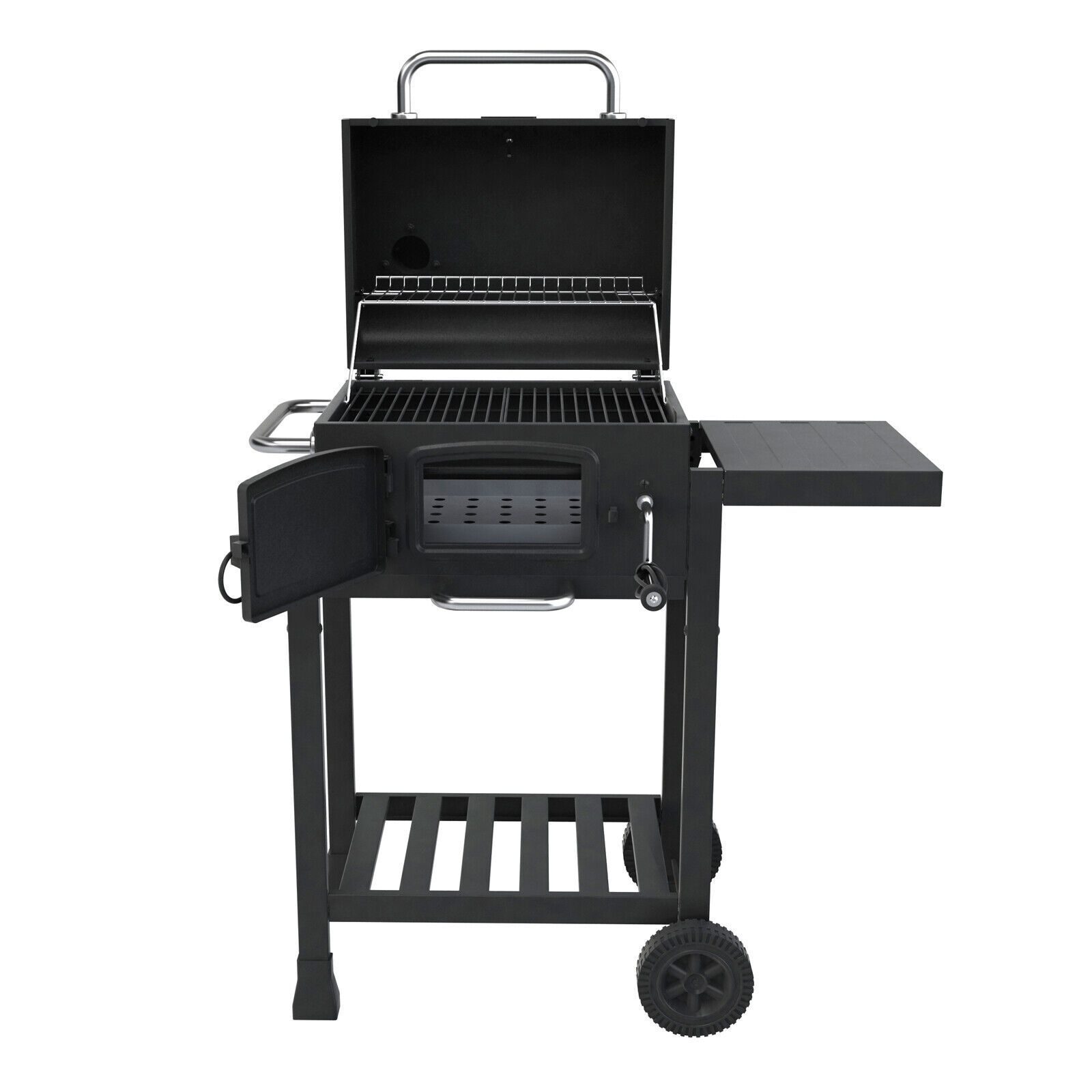 Smoker kleiner BBQ-Grillwagen, Holzkohlegrill, Kamin, Grillreiben