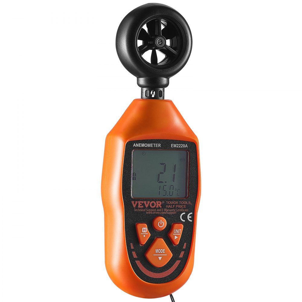 Anemometer 69.35 MPH Air Speed ​​Meter 163 x 54 x 32mm Anemometer IP44 Wind Meter Wind Strength Meter MAX/MIN/AVG/CU Wind Speed ​​Data -10-45℃ Air Meter Speed ​​Meter
