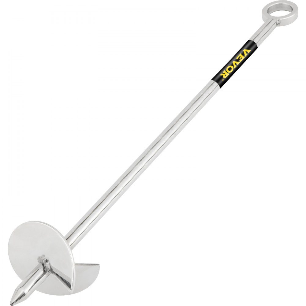 Sandanke Foret pour plage et banc de sable, ancre à vis en acier inoxydable 316 de 45 cm avec poignée amovible, ligne élastique et sac de transport, pour jet ski PWC ponton kayak