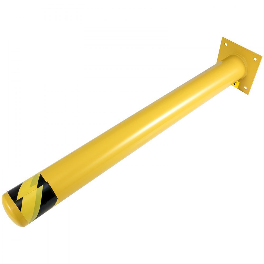 Lot de 2 bornes de sécurité de stationnement de 107 cm, poteaux de barrière de stationnement de 20 x 20 cm, poteaux de stationnement, poteaux de stationnement, poteaux de circulation, poteaux de rue, adaptés aux espaces intérieurs et extérieurs, parkings