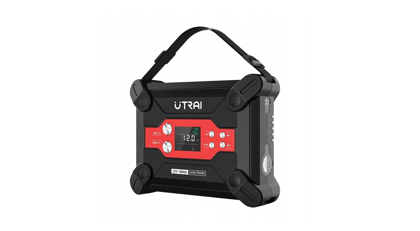 UTRAI JUMP STARTER BOOSTER START POWERBANK COMPRESSEUR 1800A PUISSANCE modèle 2022