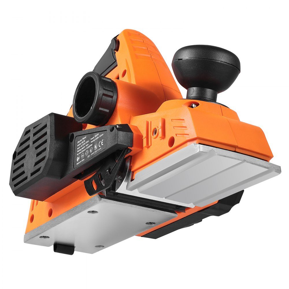 Raboteuse électrique 82 mm Largeur de coupe 900 W 14500 RPM Raboteuse à main pour bois avec profondeur de coupe réglable 2 lames pour le travail du bois Chanfreinage du bois Raboteuse DIY