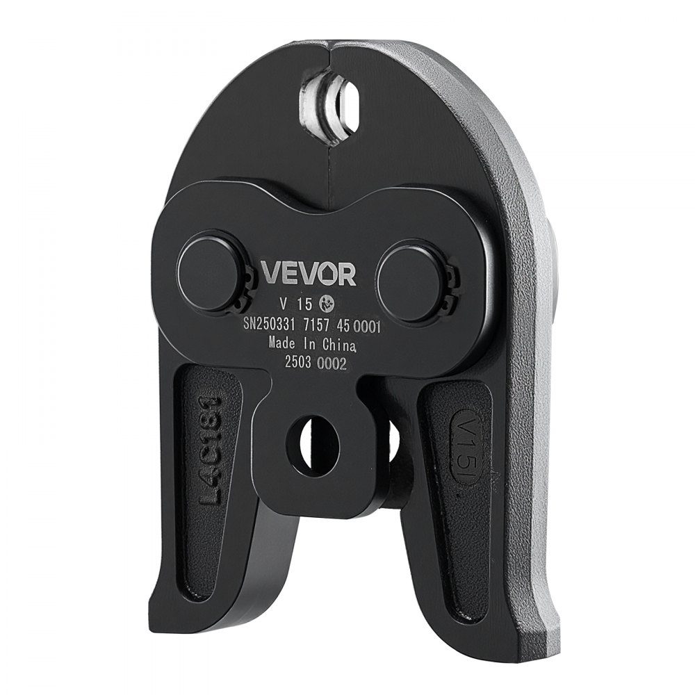 Mâchoire de sertissage V15, pince à sertir 15 mm pour tubes en acier inoxydable de type V, mâchoires de sertissage en acier, compatible avec les outils de sertissage standards, les systèmes de chauffage, de ventilation et de climatisation, les conduites d