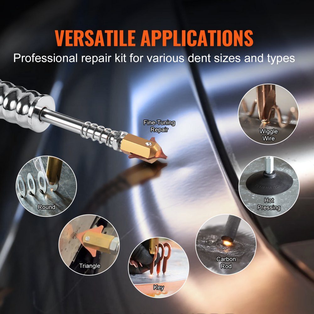 Dent Spotter 3kW Dent Repair Kit, Dent Puller with Auto/Manual Welding and 9 Modes, Body Spot Welder, Dent Puller for Car and Truck Dent Repair