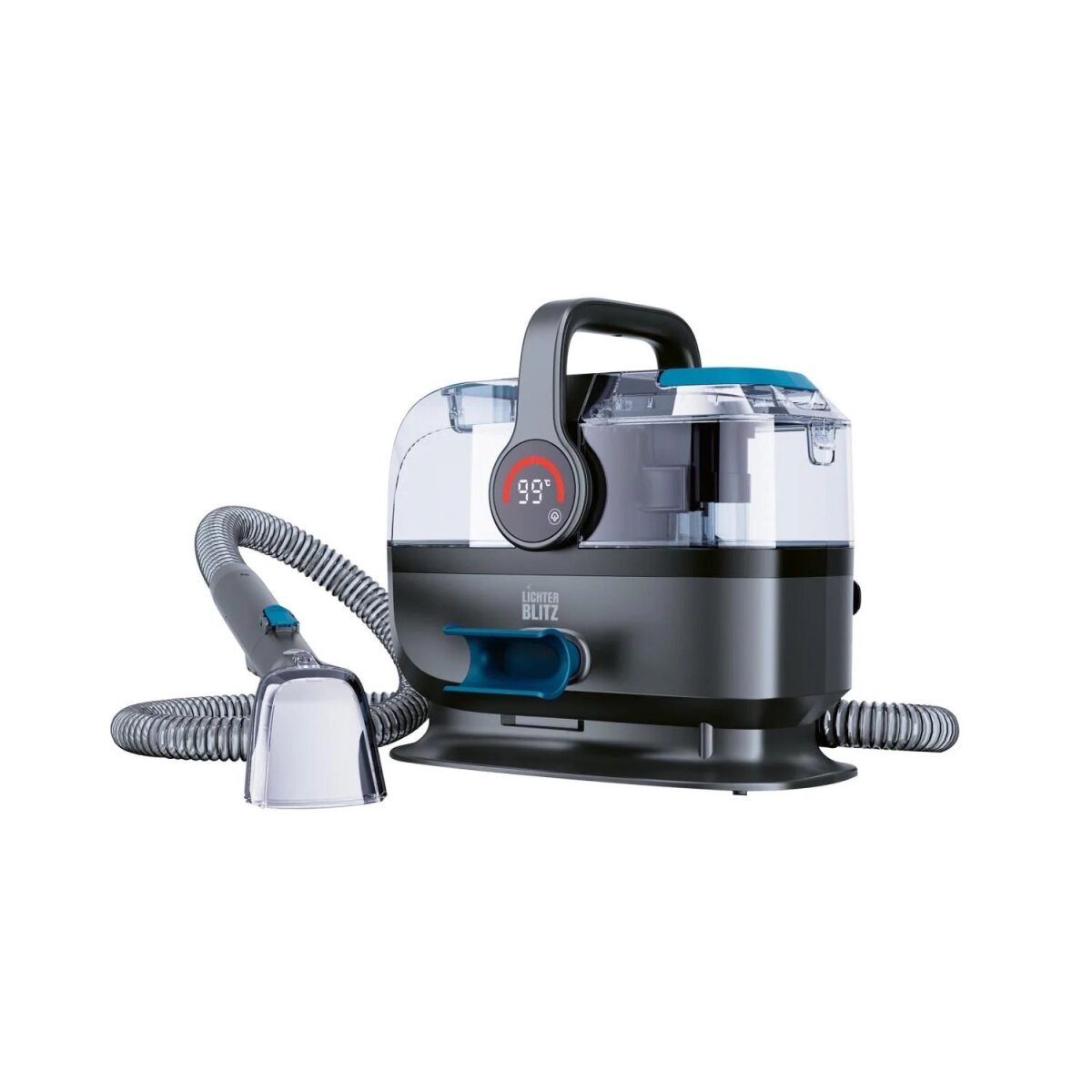 Light flash upholstery and carpet cleaner, 1800 W, grey/blue Light flash upholstery and carpet cleaner, 1800 W, grey/blue