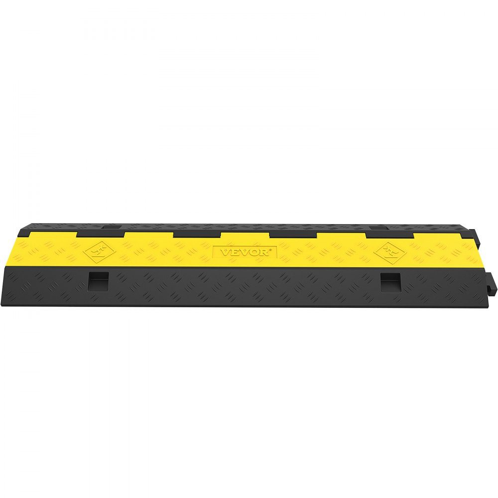 Kabelbeschermingsmat, zwarte kabelgoot, kabeldoorvoer voor kabeldoorvoeren op de vloer; Laadvermogen: 4989 kg voor kantoor 101x24,5x5 cm