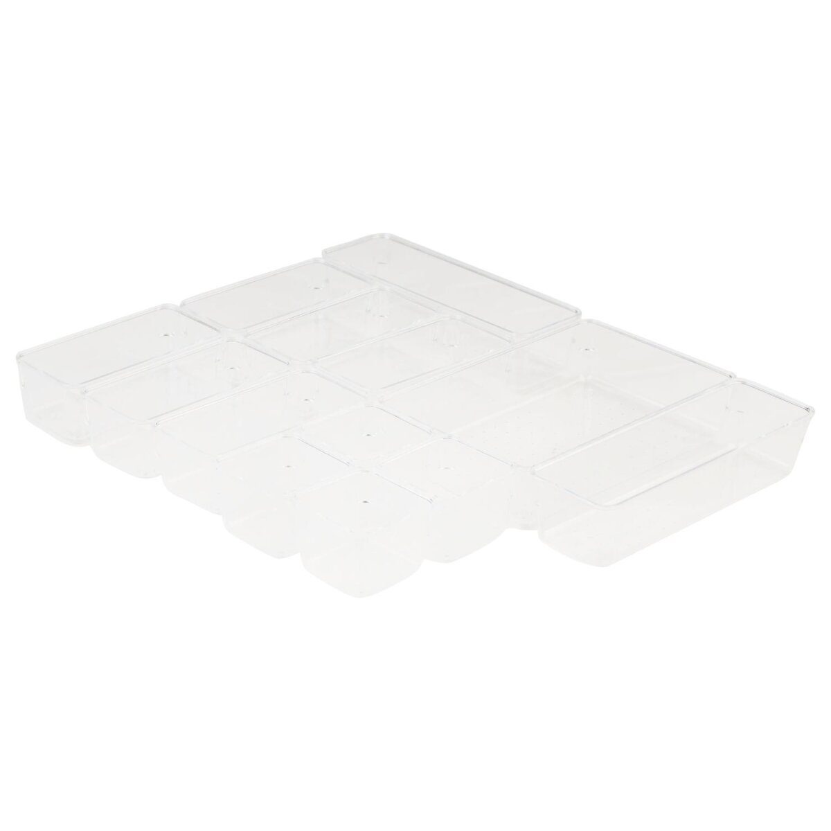 LIVARNO HOME Make-up-Organizer-Set, einzeln steckbar (13-teilig transparent)