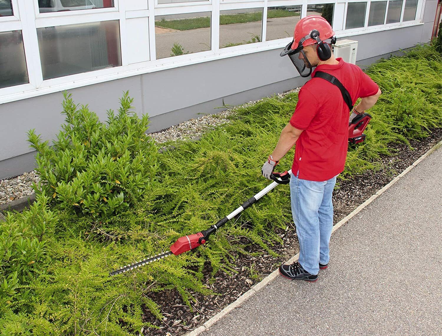 Einhell cordless telescopic hedge trimmer GE-HH 18/45 Li T Kit Power
