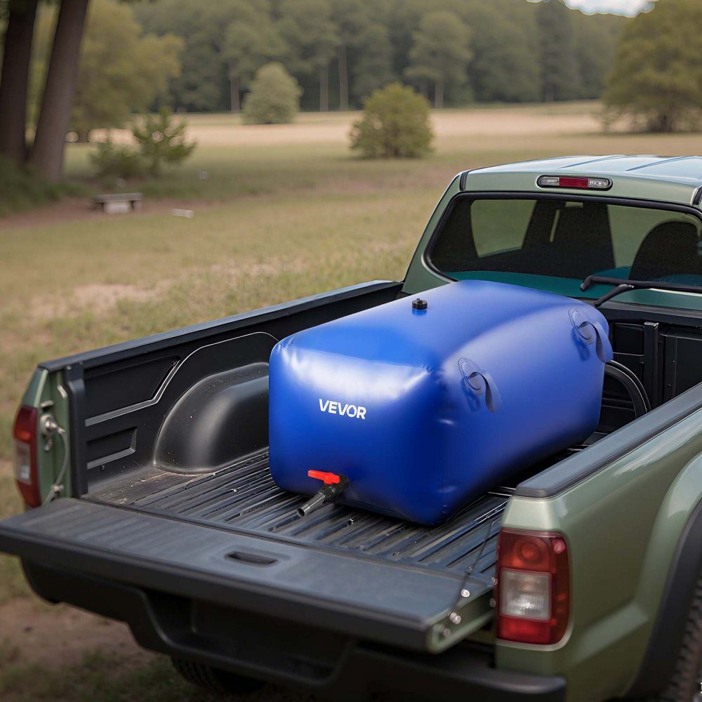 Vessie de stockage d'eau, sac d'eau souple en PVC de 240 L, récipient de stockage d'eau, réservoir d'eau de camping-car étanche et résistant à l'usure pour l'irrigation extérieure, le camping