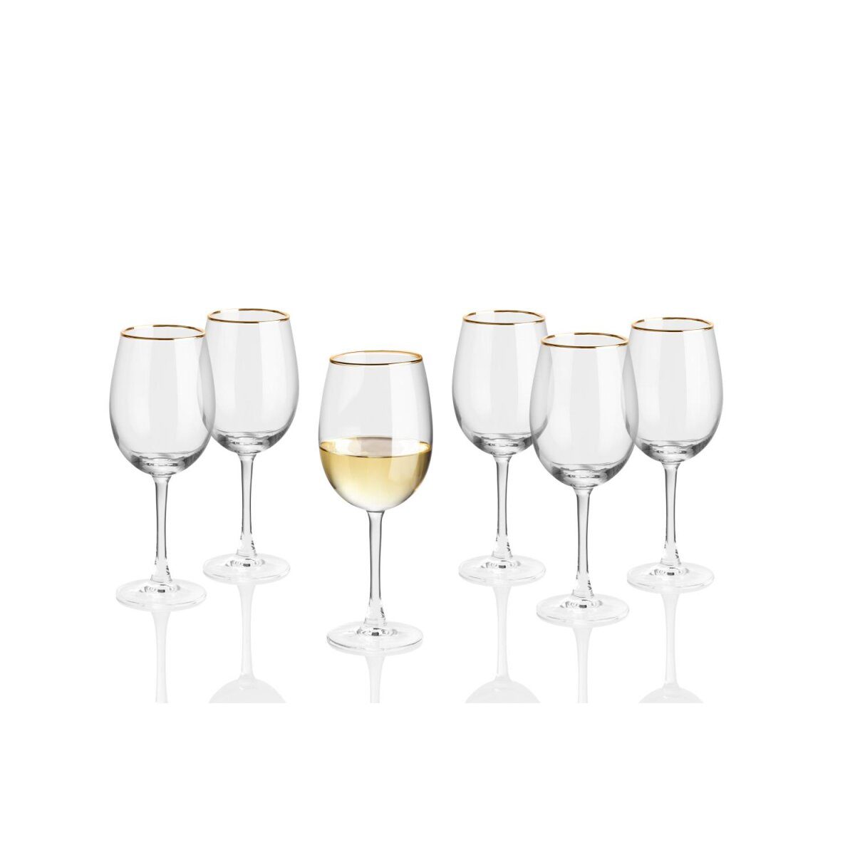 LIVARNO home water/champagne/white wine/red wine glasses, set of 6