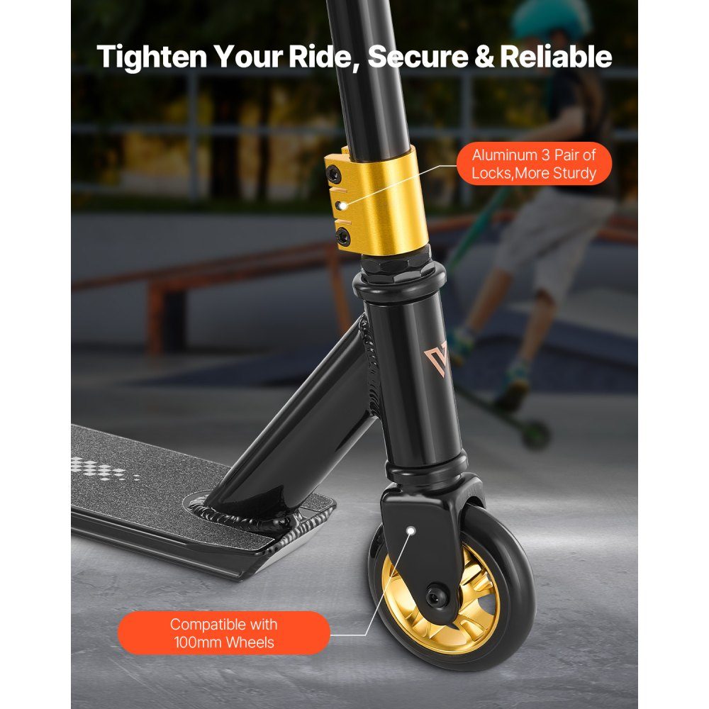 Stunt-Scooter, komplette Trick-Scooter für Kinder Ages 11-13, Teenager, Jungen und Mädchen, Freestyle-Street-Rider für Fortgeschrittene und Anfänger, leichtes Aluminiumdeck