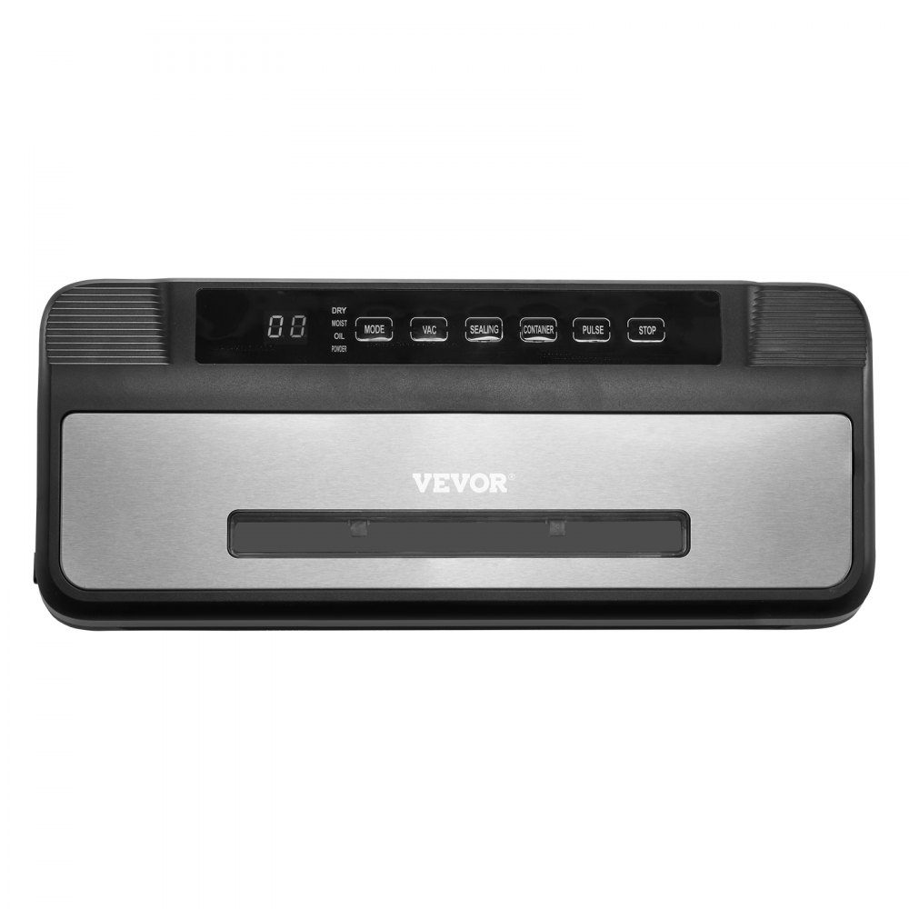 Vakuumiergerät, 80 kPa, 120 W, Lebensmittel-Vakuumiergerät, 7-in-1-Folienversiegelung, automatisches Luftversiegelungssystem mit integriertem Schneider, mit 10 Vakuumbeuteln und 1 Beutelrolle