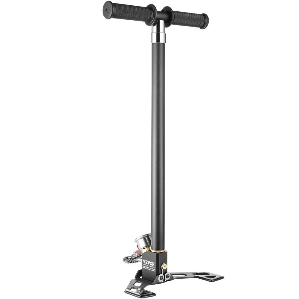 PCP-Handpumpe, 4-stufig, 30 MPa, 4500 PSI, Hochdruck-PCP-Luftgewehr-Füllstangenpumpe mit Öl-Feuchtigkeitsfilter, Manometer, Edelstahl, für Luftgewehre, Tauchflaschen, Paintball-Füllreifen