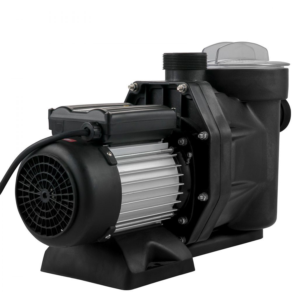Swimming pool pump 750 W 1 HP pool pumps max. flow 19200 L/H filter pump speed 3450 rpm circulation pump max. temperature 50° C water pump pool ideal for swimming pools thermal baths SPA