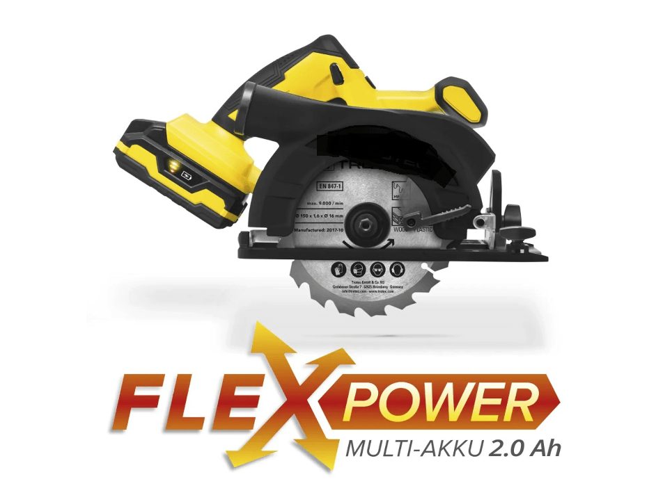 #SALE# Akku-Handkreissäge Laser Starter Set XXL mit Akku und Ladegerät