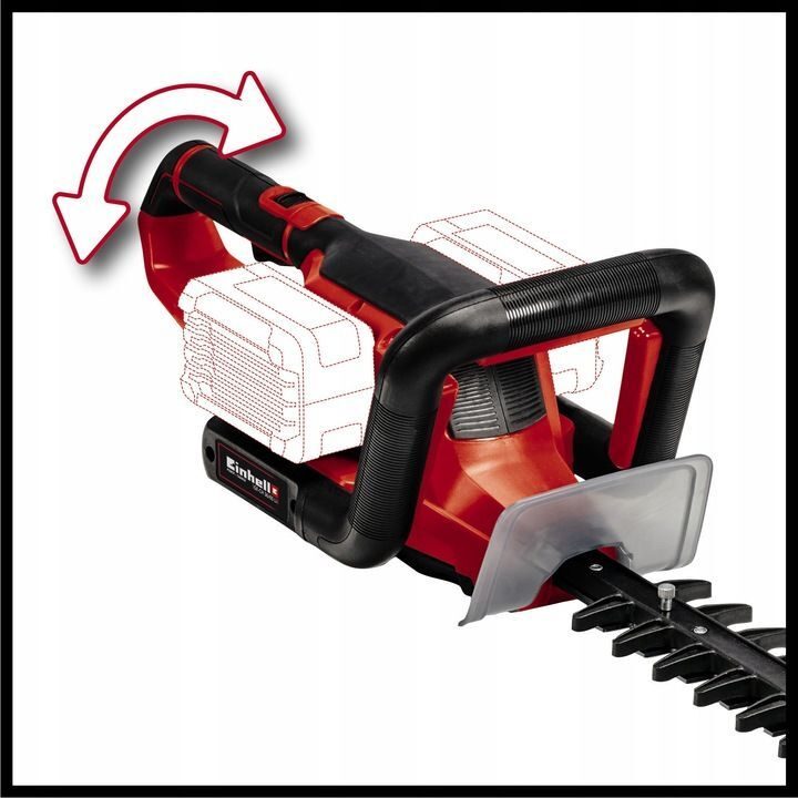Einhell GE-CH 36/65 Li-Solo Akku-Heckenschere + Einhell Original Starterkit Akku und Ladegerät Power X-Change, 18 V 2x3,0 Ah Akku