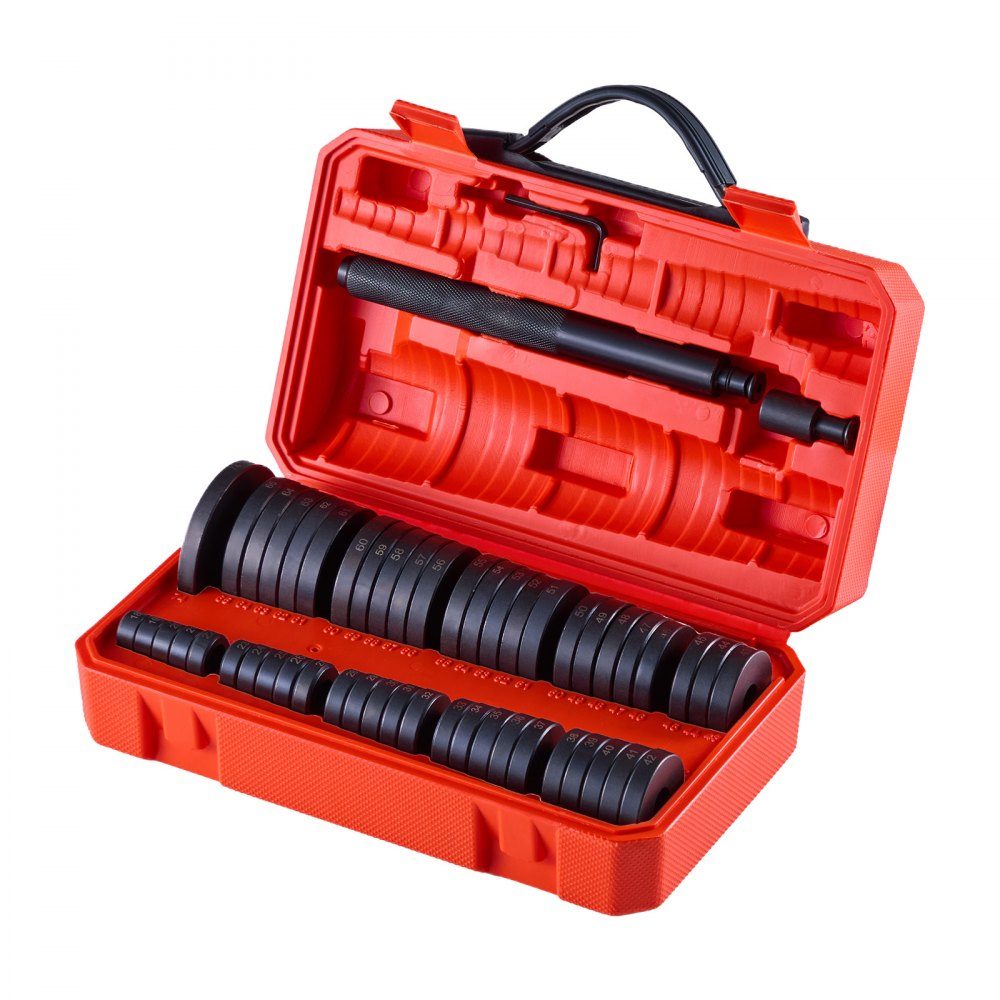 Bearing Press Set 52 Piece Bearing Ring Seal Driver Set with 49 Bushings and Handle Shaft Bushing Driver Tool Set Removal and Installation Carbon Steel with Storage Case