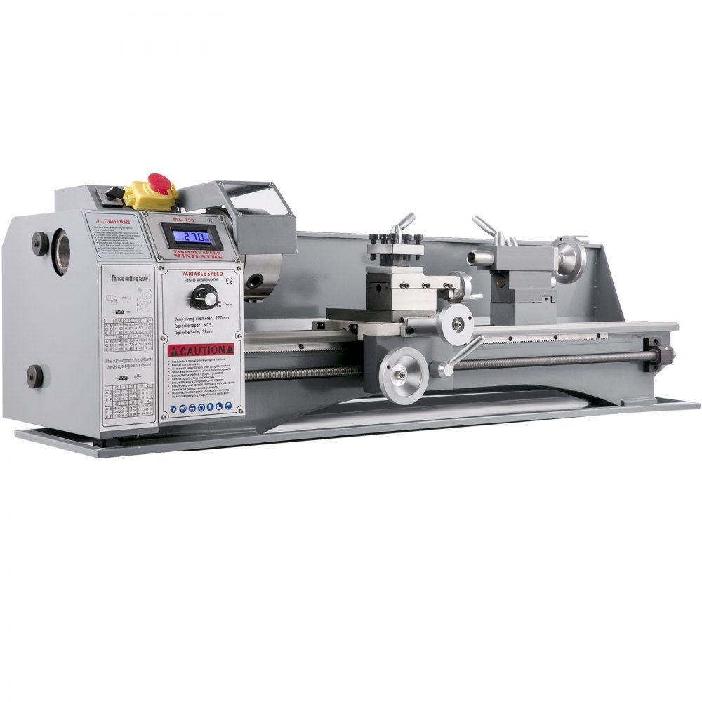 Tokarki do metalu mini tokarka 220x750mm tokarka do metalu 750 W mini tokarka do obróbki metalu tokarka do metalu precyzyjna łatwa w użyciu