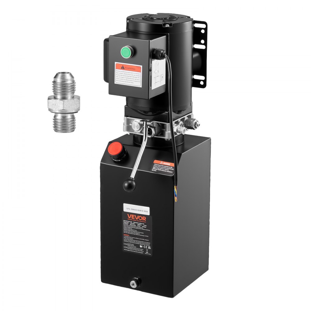 Hydraulic Pump Hydraulic Units AC 220V, 15Qt Single Acting Hydraulic Unit, 6.3L/min Oil Flow, Max Delivery Pressure 22MPa for Dump Trucks, Automotive Workshops, Lifts, Black Hydraulic Pump Hydraulic Units AC 220V, 15Qt Single Acting Hydraulic Unit, 6.3L/min Oil Flow, Max Delivery Pressure 22MPa for Dump Trucks, Automotive Workshops, Lifts, Black