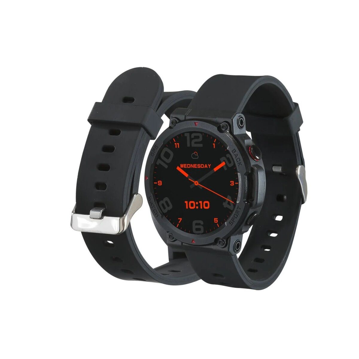 Montre intelligente de sport CRIVIT, avec GPS, écran couleur AMOLED et mesure de la fréquence cardiaque