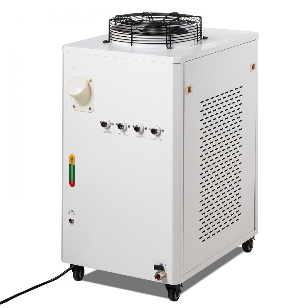 Industrial Water Chiller, CW6000, 1500W Water Chiller Cooling System with Compressor, 15L Water Tank Capacity, 65L/min Maximum Flow Rate, for CO2 Laser Engraving Machine Cooling Machine