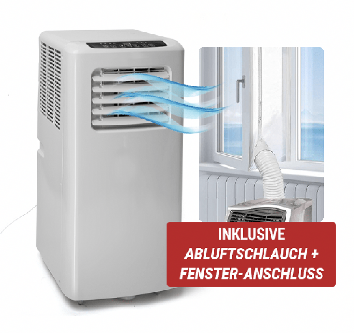 Mobiele airconditioner 3 in 1 airconditioning ontvochtigingsventilator 2KW Mobiele airconditioner 3 in 1 airconditioning ontvochtigingsventilator 2KW