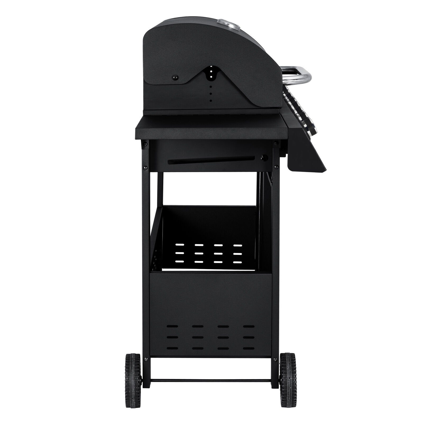 Kompletny stojak na grill gazowy grill grill wózek grill 6+1 stal nierdzewna z bocznym palnikiem