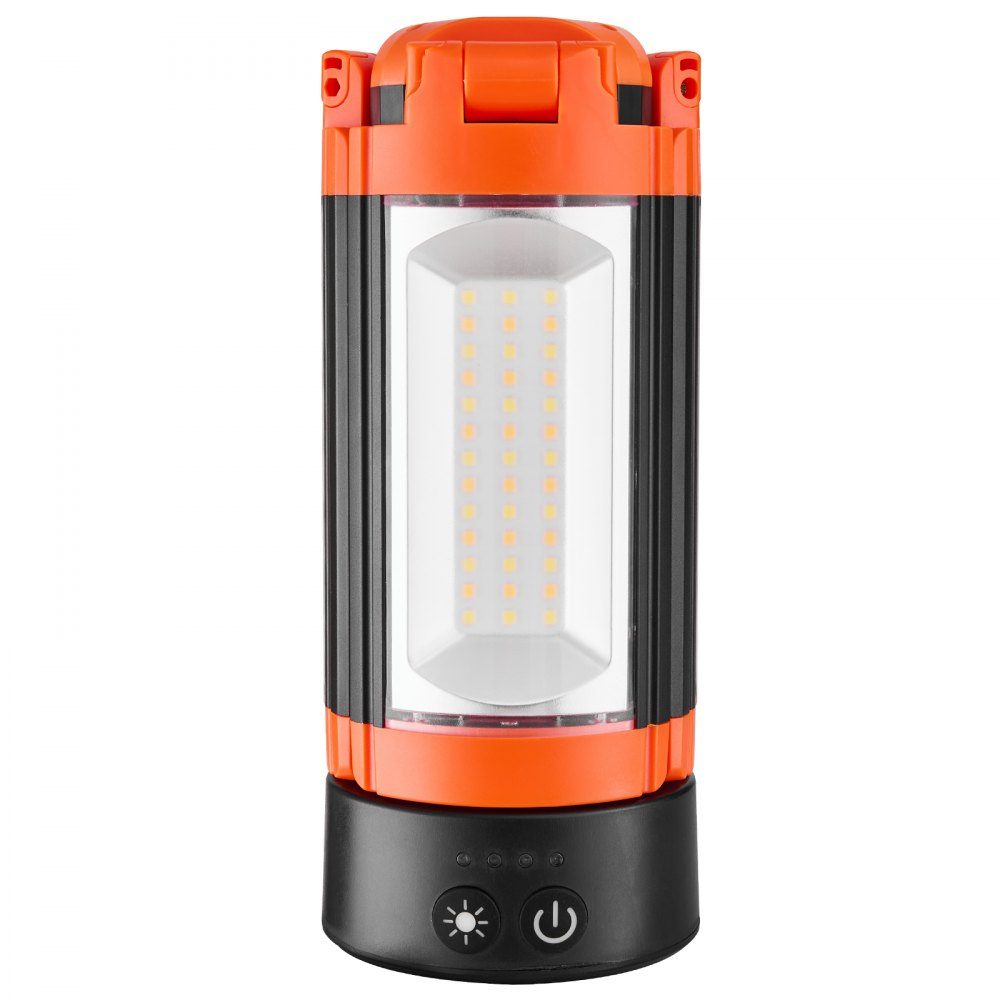 LED construction spotlight with tripod, work light, 13.2 Ah, rechargeable camping light, with 3 lamp heads, removable tripod stand, 2200 LM 3000 K-6500 K dimmable, lighting for the construction site