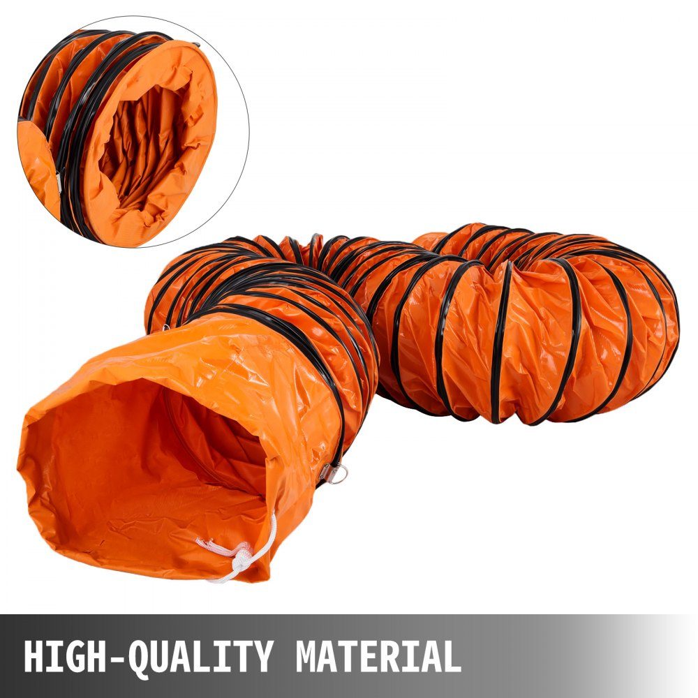 6kg air transport hose, 7.6m warm air hose, -20-180°F ventilation hose, 35 x 34 x 26cm construction site hose