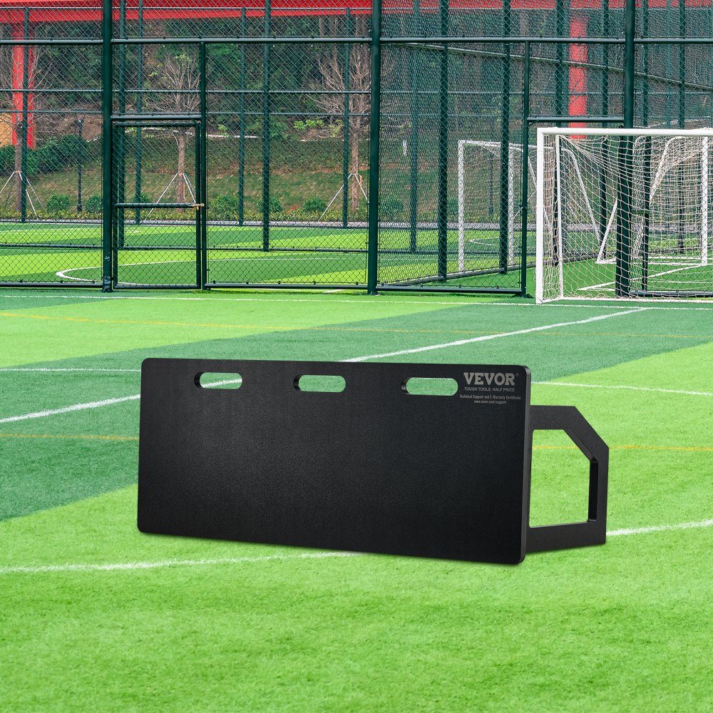 Voetbal Rebound Board Draagbaar Bounce Board 100x40cm HDPE Rebounder Muur Rebound Apparatuur Kinderen & Tieners Trainingsbord Rebounder Kicker voor Voetbaltraining Zwart