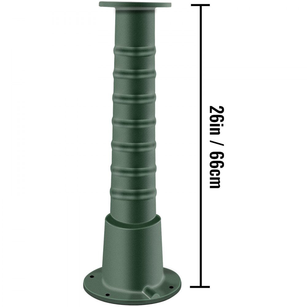 Pumpenständer Gusseisenständer Griffpumpe 22,86 x 22,86 x 66 cm Gartenpumpe Pumpenständer beschichtet mit Sprühfarbe Handpumpenständer 8 mm dicke Rohrwand geeignet für Gartenteich Hof usw
