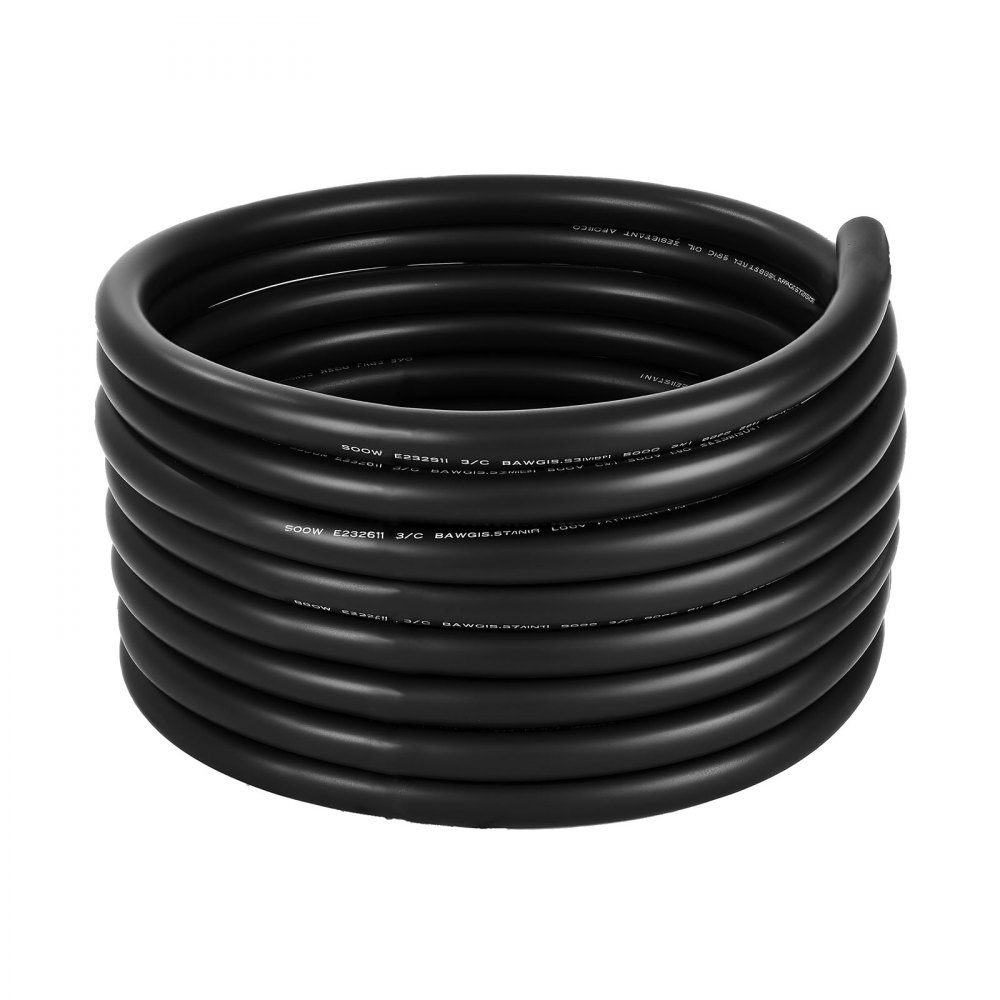 25ft 6AWG (16mm²) Electrical Cable Power Cable Copper Extension Cable 600V