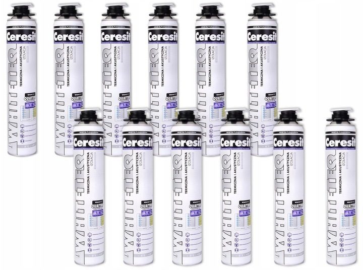 12x MONTAGESCHAUM WEISS CERESIT WHITETEQ QUATTRO