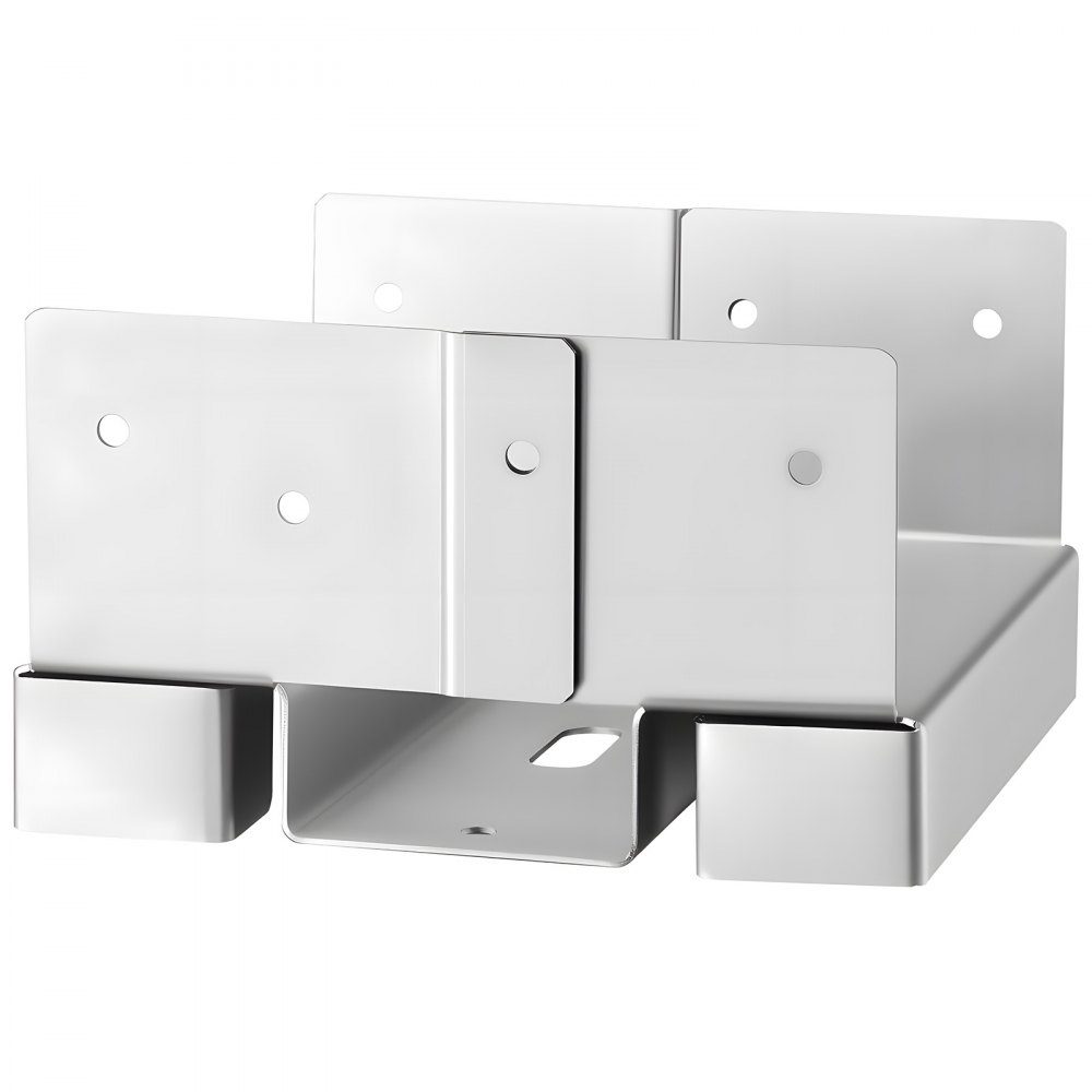 Wsporniki słupków, 10 sztuk, wymiary wewnętrzne 139,5x141,5 mm dla 139,7x139,7/139,7x152,4 mm, betonowa kotwa słupkowa wykonana ze stali węglowej z rozstawem 25,4 mm, do betonowych pergoli i tarasów